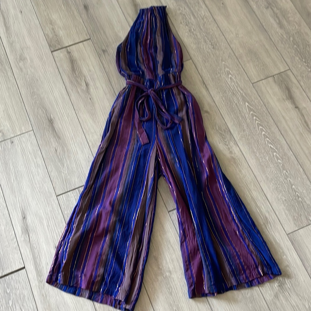 Anthropology Wide Leg Jumpsuit